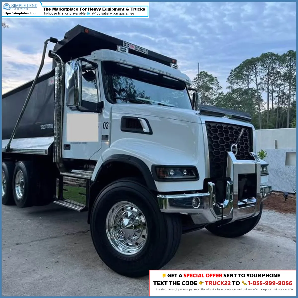 Camión de volteo Volvo VHD 2023 en venta