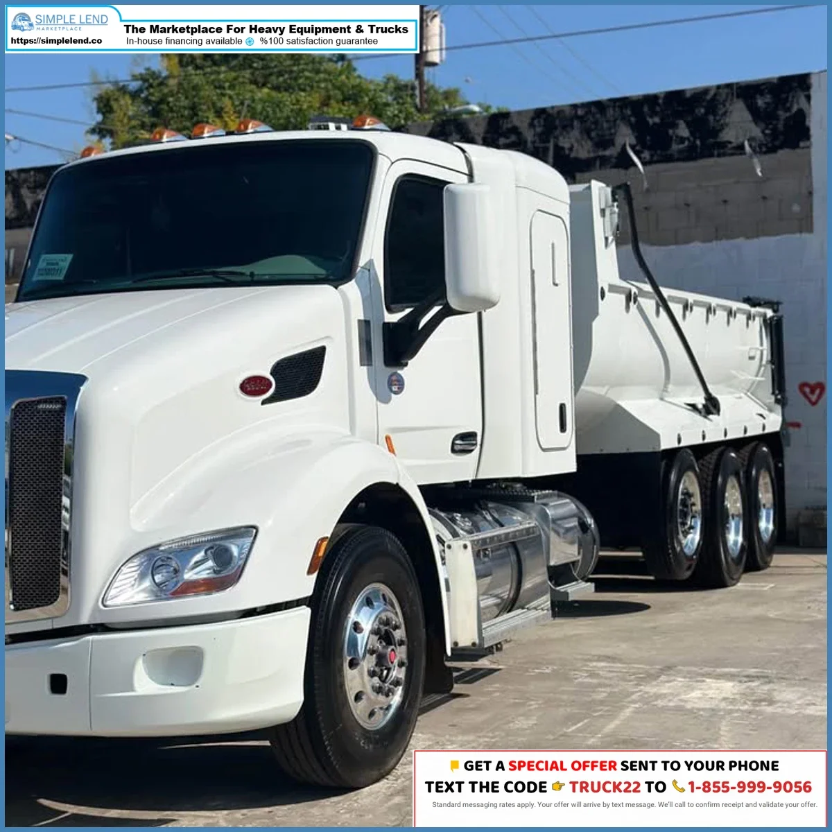 Camión de volteo Peterbilt 579 2022 en venta