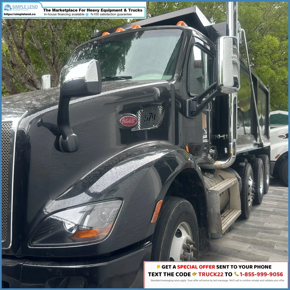 2022 Peterbilt 579 dump truck for sale — SimpleLend