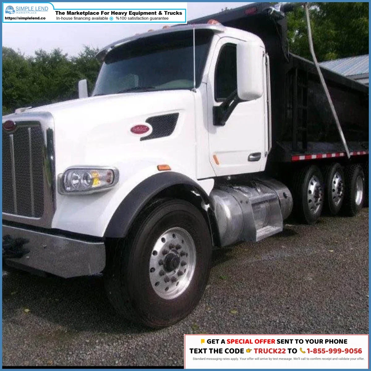 Camión de volteo Peterbilt 567 2019 en venta
