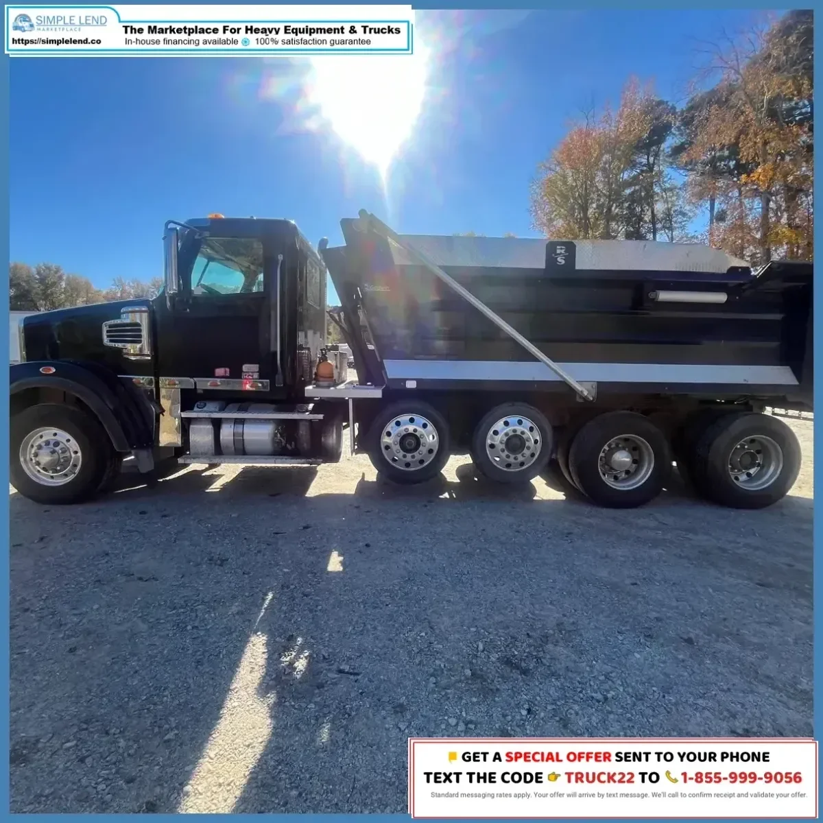 2023 Freightliner Coronado 122 SD dump truck for sale — SimpleLend