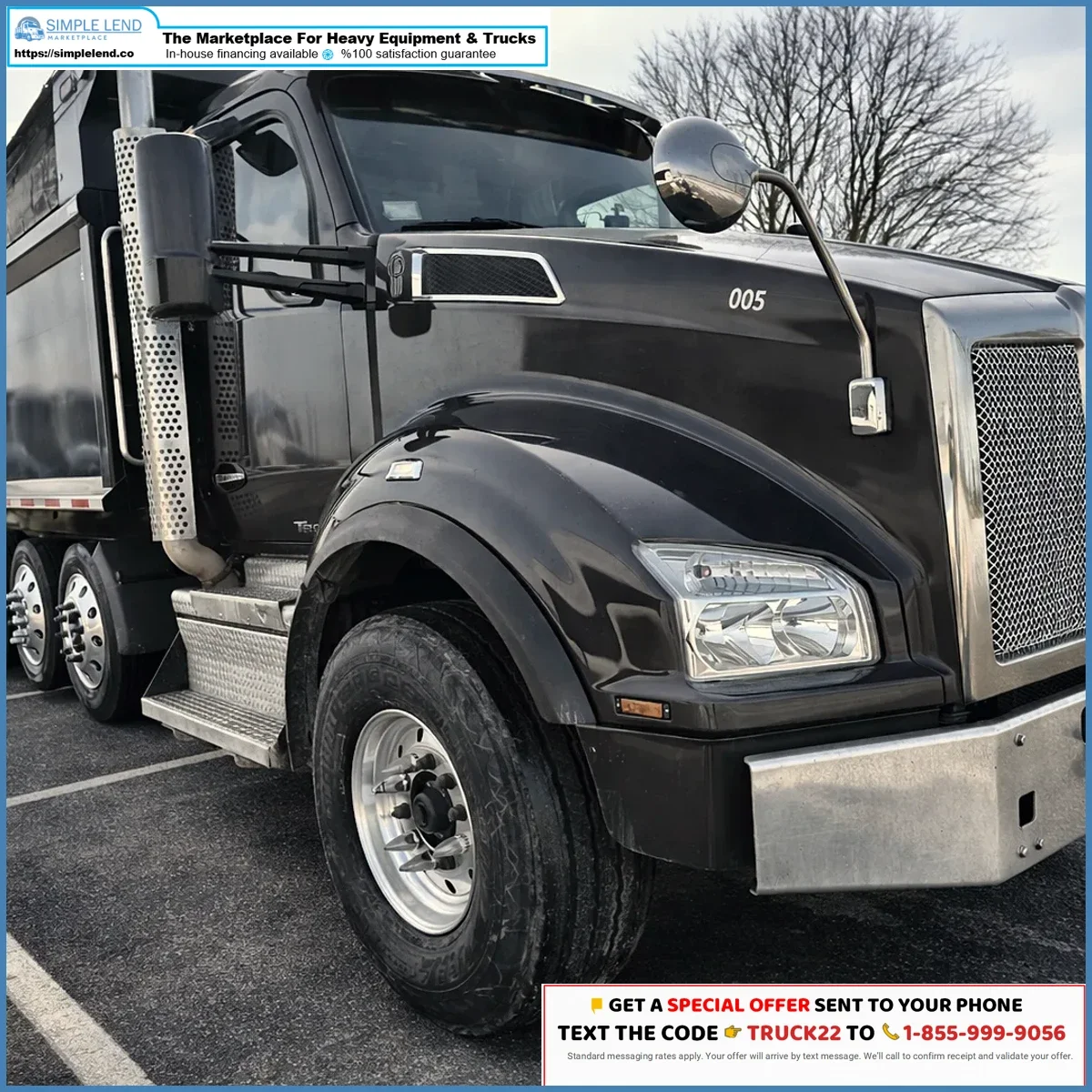 Camión de volteo Kenworth T880 2022 en venta
