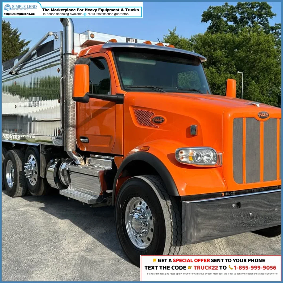 2023 Peterbilt 567 dump truck for sale — SimpleLend