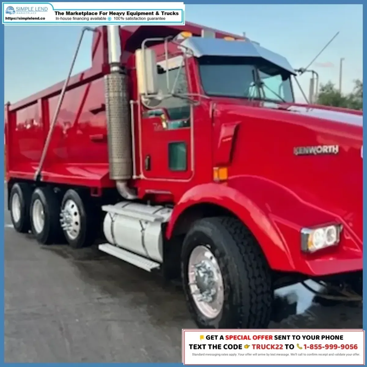 Camión de volteo Kenworth T800 2007 en venta